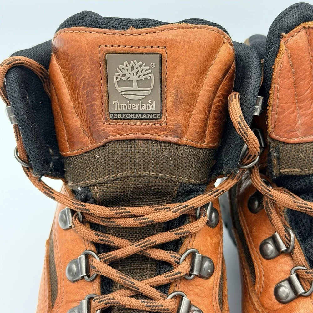 Timberland leather Hiking boots size 7.5 96302 ACT Moisture Manage Trail Walk